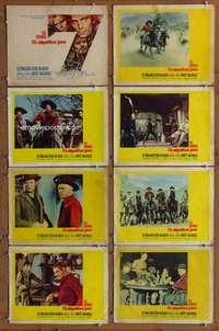 c531 MAGNIFICENT SEVEN 8 movie lobby cards '60 Yul Brynner, McQueen