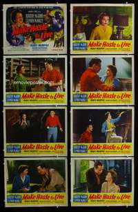 c534 MAKE HASTE TO LIVE 8 movie lobby cards '54 Dorothy McGuire, McNally