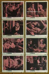 c544 MARK 8 Spanish/U.S. movie lobby cards '61 sexual offender crime!