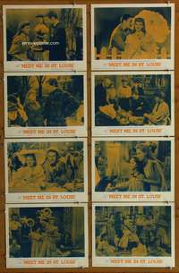 c551 MEET ME IN ST LOUIS 8 movie lobby cards R62 Judy Garland
