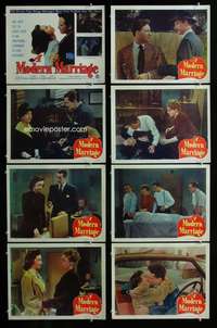 c566 MODERN MARRIAGE 8 movie lobby cards '50 whys of frigidity!