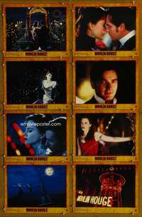 c572 MOULIN ROUGE 8 movie lobby cards '01 Nicole Kidman, McGregor