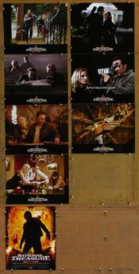 c583 NATIONAL TREASURE 8 movie lobby cards '04 Nicholas Cage, Kruger