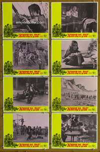 c584 NAVAJO JOE 8 movie lobby cards '67 Burt Reynolds, Corbucci