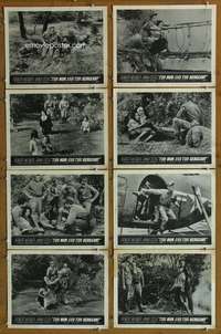 c596 NUN & THE SERGEANT 8 movie lobby cards '62 Korean War, Anna Sten