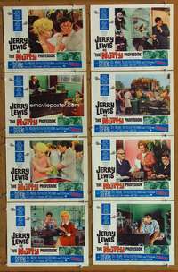 c597 NUTTY PROFESSOR 8 movie lobby cards '63 Jerry Lewis, Stevens