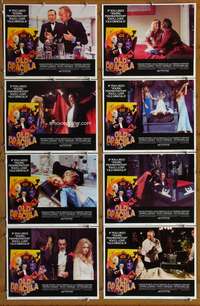 c602 OLD DRACULA 8 movie lobby cards '75 David Niven, Clive Donner