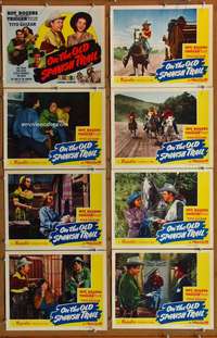 c605 ON THE OLD SPANISH TRAIL 8 movie lobby cards '47 Roy Rogers