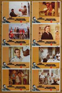c608 ONE FLEW OVER THE CUCKOO'S NEST 8 movie lobby cards '75 Nicholson