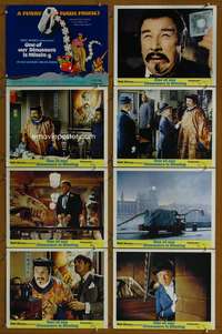 c609 ONE OF OUR DINOSAURS IS MISSING 8 movie lobby cards '75 Disney