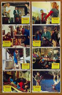 c612 OPEN SEASON 8 movie lobby cards '74 Peter Fonda, Cornelia Sharpe