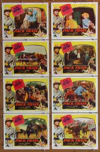 c618 PACK TRAIN 8 movie lobby cards '53 Gene Autry, Smiley Burnette