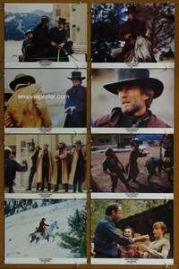 c620 PALE RIDER 8 English movie lobby cards '85 Clint Eastwood