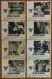 c626 PAWNBROKER 8 movie lobby cards '65 Rod Steiger, Sidney Lumet