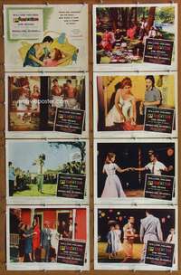 c629 PICNIC 8 movie lobby cards '56 William Holden, Kim Novak