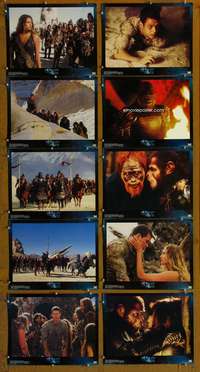 c011 PLANET OF THE APES 10 movie lobby cards '01 Tim Burton, Wahlberg