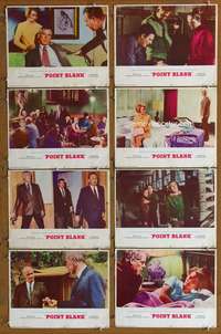 c632 POINT BLANK 8 movie lobby cards '67 Lee Marvin, Angie Dickinson