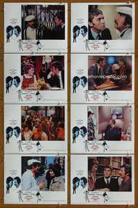 c639 PUBLIC EYE 8 int'l movie lobby cards '72 Mia Farrow, Topol