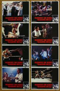 c644 RAGING BULL 8 movie lobby cards '80 Robert De Niro, Martin Scorsese
