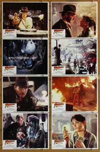 c647 RAIDERS OF THE LOST ARK 8 movie lobby cards '81 Harrison Ford