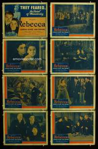 c650 REBECCA 8 movie lobby cards R48 Hitchcock, Olivier, Joan Fontaine