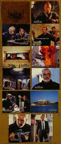 c007 ROCK 12 movie lobby cards '96 Sean Connery, Nicolas Cage, Alcatraz