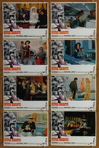 c762 STUNTMAN 8 Spanish/U.S. movie lobby cards '68 Gina Lollobrigida, Baldi
