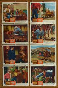 c779 TALL MAN RIDING 8 movie lobby cards '55 Randolph Scott, Malone