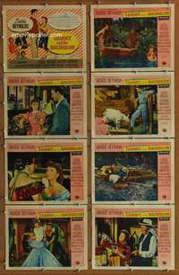 c782 TAMMY & THE BACHELOR 8 movie lobby cards '57 Debbie Reynolds