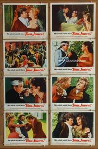 c824 TOM JONES 8 movie lobby cards '63 Albert Finney, Edith Evans