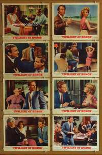 c836 TWILIGHT OF HONOR 8 movie lobby cards '63 Richard Chamberlain