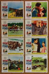 c860 WAR & PEACE 8 movie lobby cards R63 Audrey Hepburn, Fonda