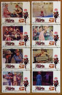 c865 WATERHOLE #3 8 movie lobby cards '67 James Coburn, Jack Davis art!