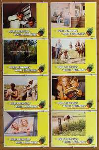c882 WHITE LIGHTNING 8 movie lobby cards '73 Burt Reynolds, Beatty