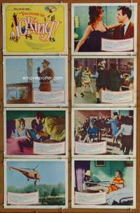 c906 YOU MUST BE JOKING 8 movie lobby cards '65 English comedy!