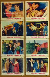c909 YOUNG CASSIDY 8 movie lobby cards '65 John Ford, Rod Taylor