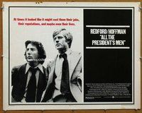 d387 ALL THE PRESIDENT'S MEN half-sheet movie poster '76 Hoffman, Redford