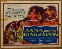 d393 ANNA & THE KING OF SIAM half-sheet movie poster '46 Dunne, Harrison