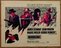 d397 BANDOLERO half-sheet movie poster '68 Raquel Welch, Dean Martin
