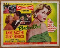 d405 BEDEVILLED signed style A half-sheet movie poster '55 Anne Baxter