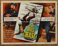 d412 BIG CHASE half-sheet movie poster '54 Lon Chaney Jr., Glenn Langan