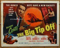 d417 BIG TIP OFF style A half-sheet movie poster '55 Conte, film noir!
