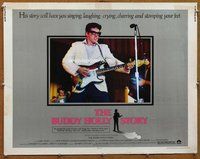 d432 BUDDY HOLLY STORY half-sheet movie poster '78 Gary Busey, rock & roll