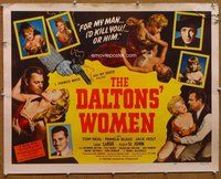 d457 DALTONS' WOMEN half-sheet movie poster '50 Tom Neal, Pamela Blake