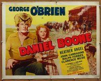 d458 DANIEL BOONE half-sheet movie poster R40s George O'Brien, Carradine