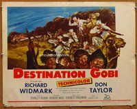 d471 DESTINATION GOBI half-sheet movie poster '53 Widmark, Robert Wise