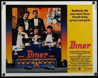 d475 DINER half-sheet movie poster '82 Barry Levinson, Guttenberg, Rourke