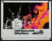 d476 DIRTY HARRY half-sheet movie poster '71 Clint Eastwood classic!