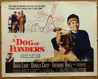 d478 DOG OF FLANDERS half-sheet movie poster '59 Ladd, Donald Crisp