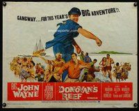 d480 DONOVAN'S REEF half-sheet movie poster '63 John Wayne, Lee Marvin